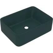 Syfax Lavandino Luxury Verde Scuro Opaco 41x30x12 cm in Vetroceramica