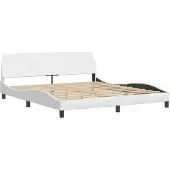 Syfax Giroletto Dover Bianco 180x200 cm in Pelle finta