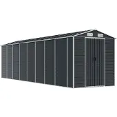 Syfax Capanno da Giardino Antracite 191x725x198cm in Acciaio Zincato