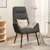 Prolenta Maison Exclusive - Poltrona relax in tessuto grigio scuro