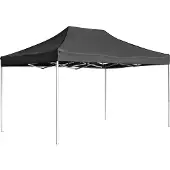 Syfax Gazebo Professionale Pieghevole Alluminio 4,5x3 m Antracite