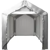 Syfax Tenda Capannone 180x300 cm in Acciaio Grigio