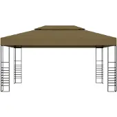 Syfax Gazebo 3x4 m Grigio Talpa 180 g/m²