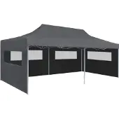 Syfax Tenda Pieghevole Pop-Up con Pareti Laterali 3x6 m Antracite