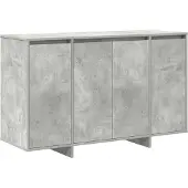 Syfax Credenza Grigio cemento 120 x 41 x 75 cm Legno multistrato