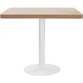 Syfax Tavolo da Bistrot Marrone Chiaro 80x80 cm in MDF