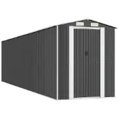 Syfax Capanno da Giardino Antracite 192x772x223 cm in Acciaio Zincato