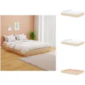 vidaXL Letto in legno massiccio 140x190 cm - Letti e strutture letto