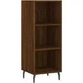 Syfax Credenza Rovere Marrone 34,5x32,5x90 cm in Legno Multistrato