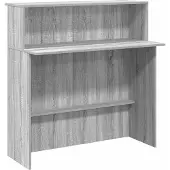 Syfax Banco Reception Grigio Sonoma 100x50x103,5 cm Legno Multistrato