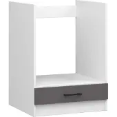 Akord Armadio Oliwia Con Piano Bianco-Grigio 55X60X85 Cm