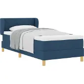 Syfax Letto a molle con materasso Blu 100 x 200 cm Tessuto