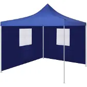 Syfax Tenda Pieghevole con 2 Pareti 3x3 m Blu