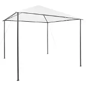Syfax Gazebo da Giardino 3x3x2,9 m Bianco 180 g/m²