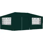 Syfax Gazebo Professionale con Pareti 4x6 m Verde 90 g/m²