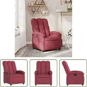 The Living Store Poltrona in tessuto rosso vino