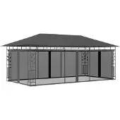 Syfax Gazebo con Zanzariera 6x3x2,73 m Antracite