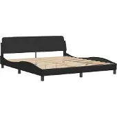 Syfax Giroletto Dover Nero 180x200 cm in Pelle finta