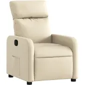 Syfax Poltrona Reclinabile in Tessuto Crema