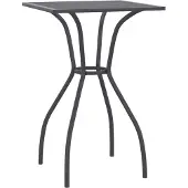 Syfax Tavolo da Giardino Antracite 50x50x72 cm Rete d'Acciaio