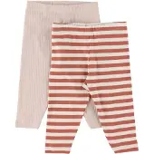 Minymo Kid's Leggings (2-Pack) Leggings Bambini (50, fuchsia)