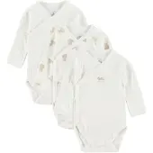 Petit Bateau Tutina / body per bambino beige / bianco