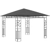Syfax Gazebo con Zanzariera 3x3x2,73 m Antracite 180 g/m²