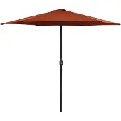 Syfax Ombrellone da Giardino Palo in Alluminio 270x246 cm Terracotta
