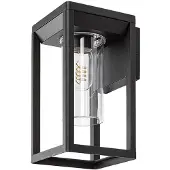 Rabalux Apparecchio per facciate nero Zernest per lampadina E27 77085