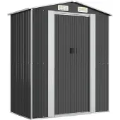 Syfax Capanno da Giardino Antracite 192x108x223 cm in Acciaio Zincato
