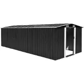 Syfax Casetta da Giardino 257x580x181 cm in Metallo Antracite