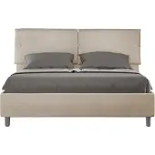 Ityhome - Letto senza rete imbottito 160x210 microfibra sabbia Sleeper