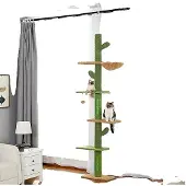 OEM Albero per gatti, albero da arrampicata regolabile, tiragraffi, AMT0187GN, come immagine