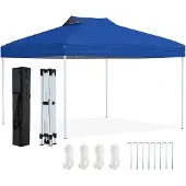 Northix Padiglione pop-up, impermeabile UV 50+ blu, 3x3 m
