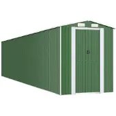 Syfax Capanno da Giardino Verde 192x938x223 cm Acciaio Zincato
