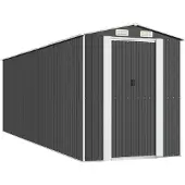 Syfax Capanno da Giardino Antracite 192x606x223 cm in Acciaio Zincato
