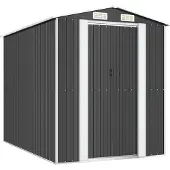 Syfax Capanno da Giardino Antracite 192x274x223 cm in Acciaio Zincato