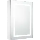Syfax Armadietto Bagno con Specchio e LED 50x13x70 cm