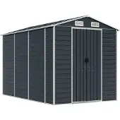 Syfax Capanno da Giardino Antracite 191x300x198 cm in Acciaio Zincato