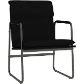 Syfax Sedia Lounge Nera 55x64x80 cm in Tessuto