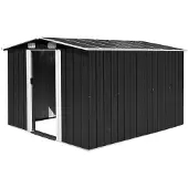 Syfax Casetta da Giardino 257x298x178 cm in Metallo Antracite