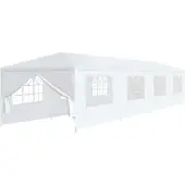 Syfax Gazebo da Giardino 3x12 m Bianco