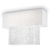 Ideal Lux Plafoniera in cristallo bianco PHOENIX 5 lampadine