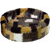 Nobby Letto in peluche 70 cm patchwork