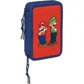 Super Mario Astuccio Super Mario 12.5x19.5x4 Cm Double
