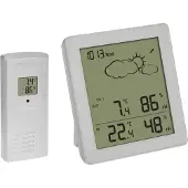 TFA-Dostmann Stazione meteo radio TFA CLEAR, 35.1168.02, bianca