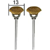 Proxxon Topfbürsten, Messing, 13 mm, 2 Stück