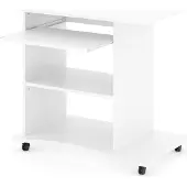 Vicco Scrivania con ruote Harm Bianco 80 x 50 cm, Model 30279