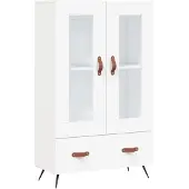 Syfax Credenza Bianca 69,5x31x115 cm in Legno Multistrato