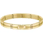 BOSS Gold-plated steel Bracciale da uomo Brooks 1580805